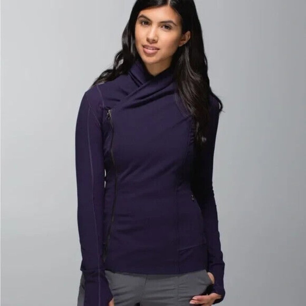 Luluemon Jacket Womens Size 4 Purple Bhakti Yoga Jacket
